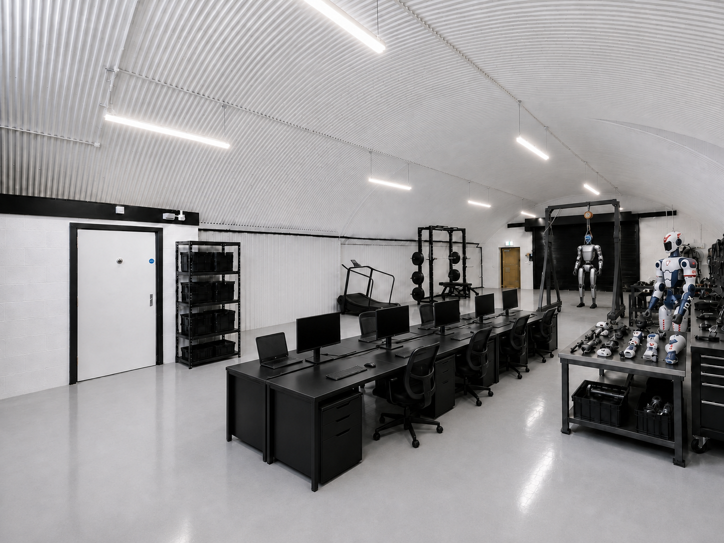 ZOON Robotics workshop inside a London railway archway